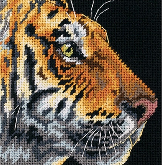 click here to view larger image of Tiger Profile (needlepoint kits)