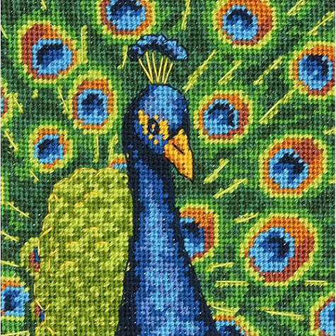 click here to view larger image of Colorful Peacock (needlepoint kits)