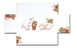 click here to view larger image of Pigs Doorstop (hand painted canvases)