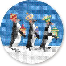 click here to view larger image of We Three Penguin Kings Ornament (hand painted canvases)