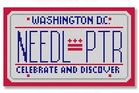 click here to view larger image of Mini License Plate - Washington, DC (hand painted canvases)