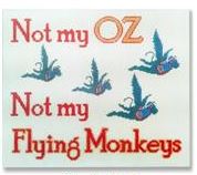 click here to view larger image of Not My Oz (hand painted canvases)