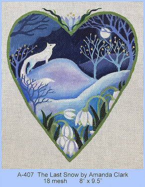 click here to view larger image of Last Snow Heart, The (hand painted canvases)