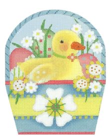 click here to view larger image of Duck Basket (hand painted canvases)