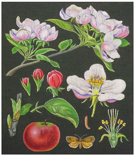 click here to view larger image of Apple Blossoms (hand painted canvases)