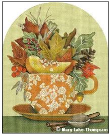click here to view larger image of Autumn Cup (hand painted canvases)