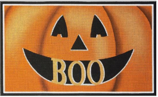 click here to view larger image of Boo Pumpkin (hand painted canvases)