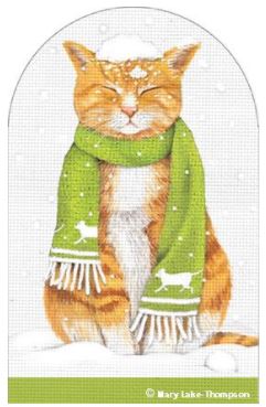 click here to view larger image of Orange Tabby Cat (hand painted canvases)