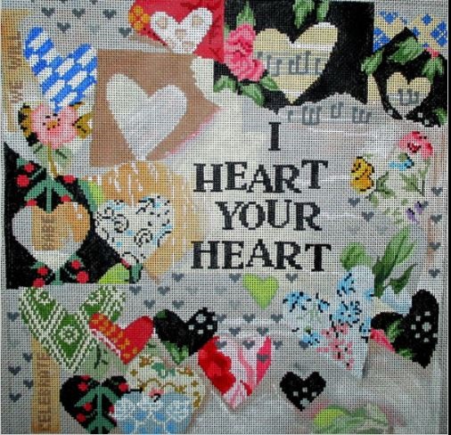 click here to view larger image of I Heart Your Heart (hand painted canvases)