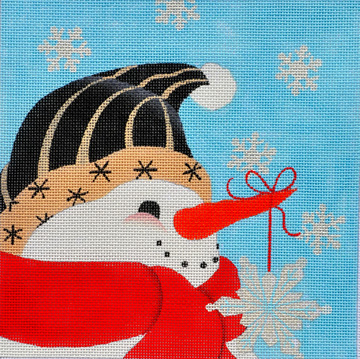 click here to view larger image of Believe Snowman - 13M (hand painted canvases)