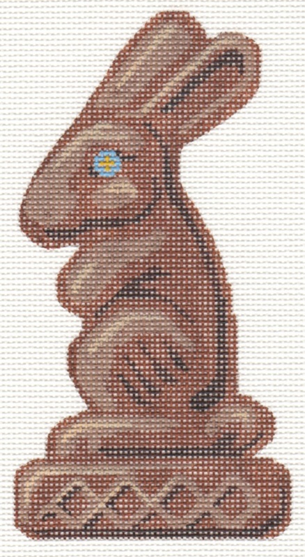 click here to view larger image of Chocolate Easter Bunny (hand painted canvases)
